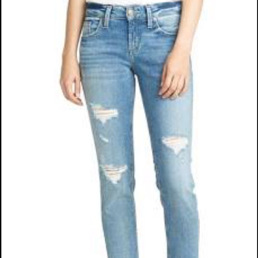 Silver mom jeans!!!